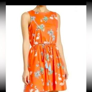 Bailey Blue Flamingo Palm Tree, size L. Color; Pale Raspberry.